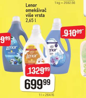 Lenor omekšivač više vrsta