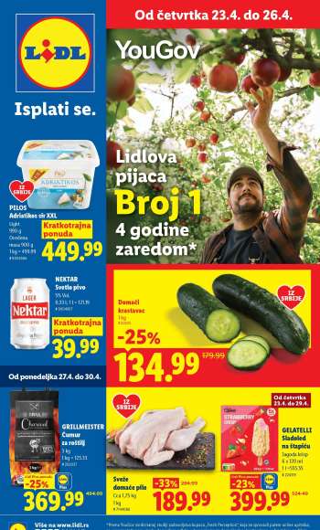 Lidl katalog - 23.04.2026 - 29.04.2026.