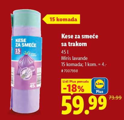 Kese za smeće sa trakom