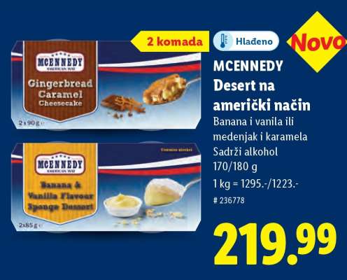 MCENNEDY Desert na američki način
