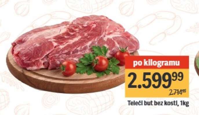 Telecí but bez kostí, 1kg