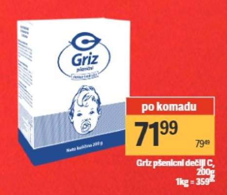 Griz pšenični dečiji C 200g