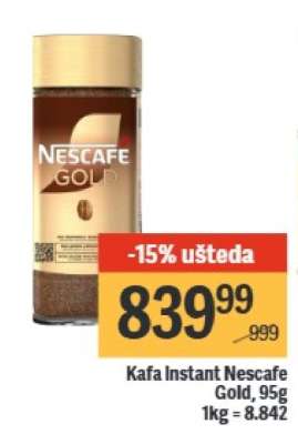 Kafa instant Nescafe Gold 95g