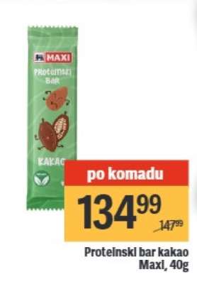 Proteinski bar kakao Maxi, 40g