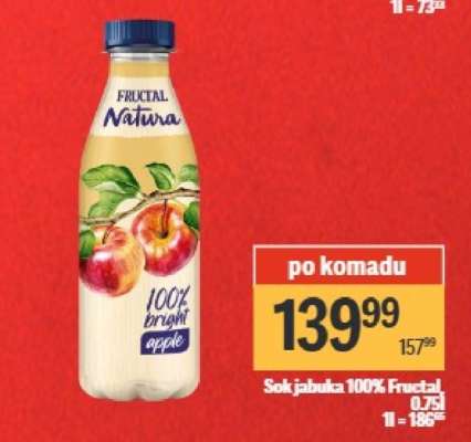 Sok jabuka 100% Fructal