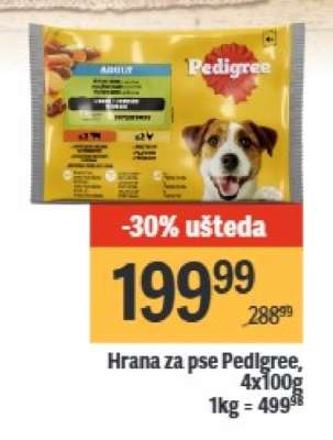 Hrana za pse Pedigree 4x100g