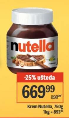 Krem Nutella, 750g
