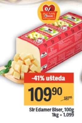 Sýr Edamer Blser, 100g