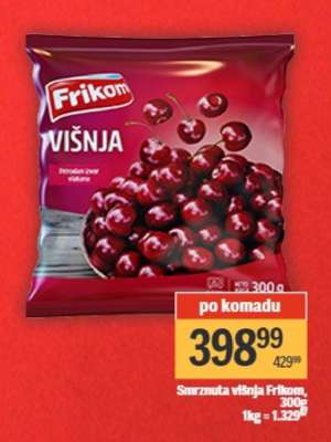 Smrznuta višnja Frikom, 300g