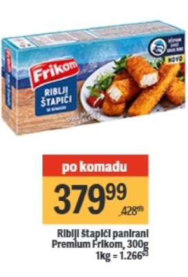 Riblji štapići panirani premium Frikom 300g