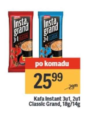 Kafa instant 3u1, 2u1 Classic Grand, 18g, 14g