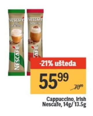 Cappuccino, Irish Nescafe, 14g/13.5g