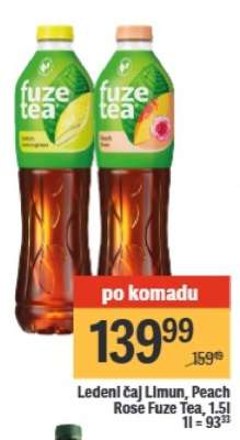 Ledeni čaj Limun, Peach Rose Fuze Tea, 1.5l