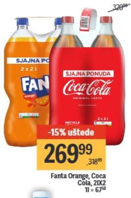 Fanta Orange, Coca Cola, 2x2