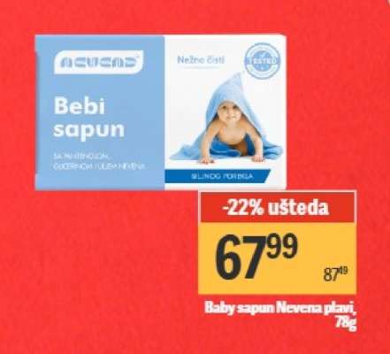Baby sapun Nevena plavi , 78g