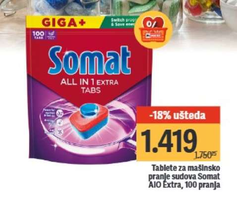 Somat AiO Extra, 100 pranja