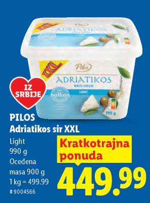 PILOS Adriatikos sir XXL
