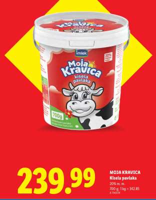 MOJA KRAVICA KISELA PAVLAKA