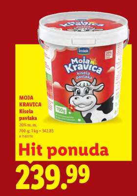 MOJA KRAVICA KISELA PAVLAKA