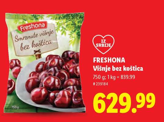 Freshona Višnje bez koštica