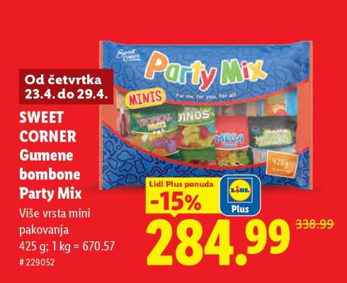 SWEET CORNER Gumene bombone Party Mix
