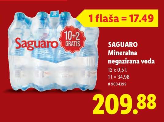 Saguaro Mineralna negazirana voda