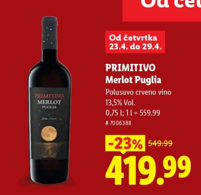 Primitivo Merlot Puglia