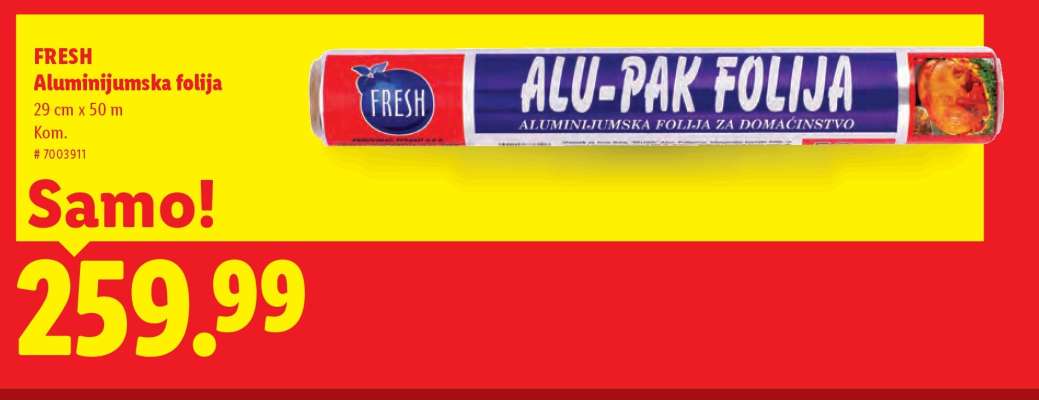 Fresh Aluminijumska folija