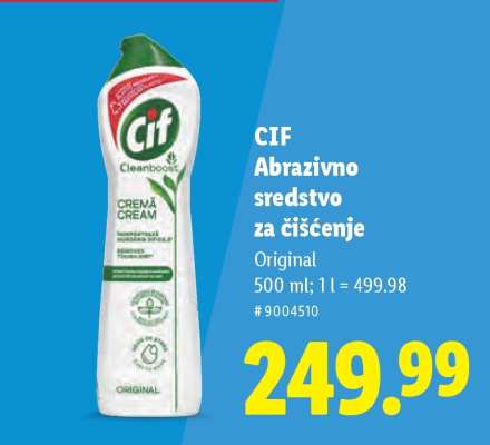 Cif Abrazivno sredstvo za čišćenje