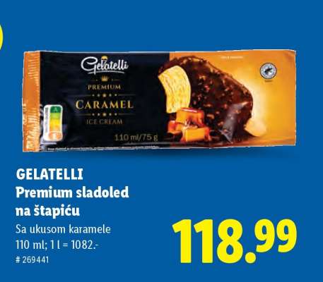 Gelatelli Premium sladoled na štapiću