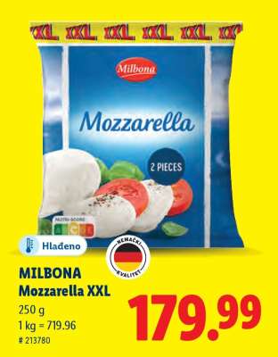 Milbona Mozzarella XXL
