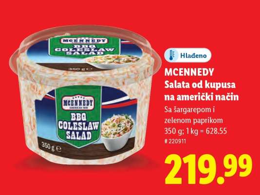 Mcennedy Salata od kupusa na američki način