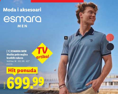 ESMARA MEN Muška polo majica kratkih rukava