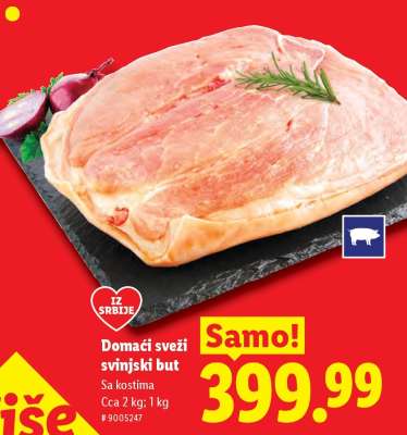 Domaći sveži svinjski but