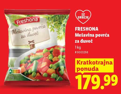 Freshona Mešavina povrća za đuveč