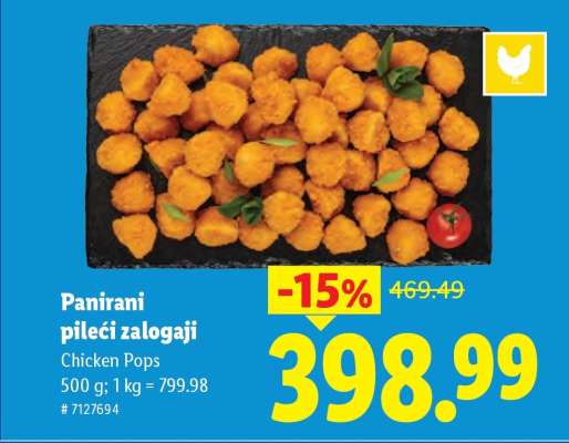 Panirani pileći zalogaji