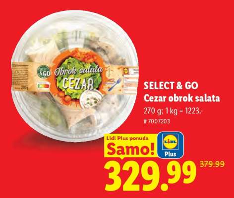 Select & go Cezar obrok salata
