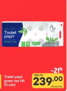 Toalet papir green tea hit 10 rolni