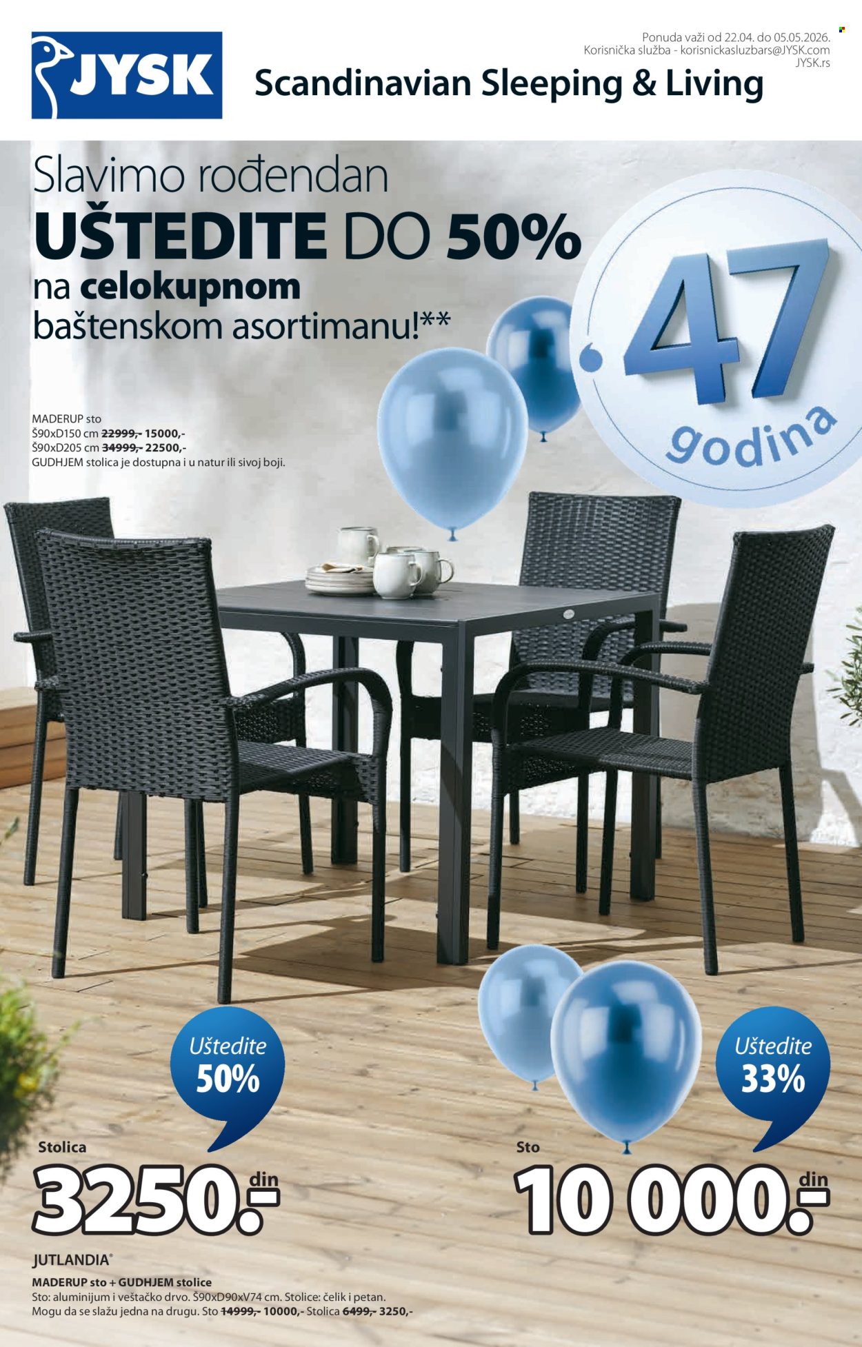 JYSK katalog - 22.04.2026 - 05.05.2026. Stranica 2