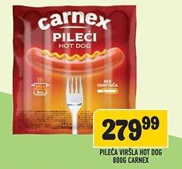 Pileća viršla hot dog