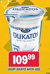 Jogurt Dukatos Natur 400g