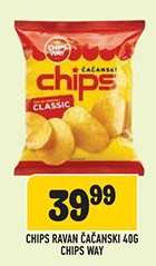 Chips Ravan Čačanski 40g Chips Way