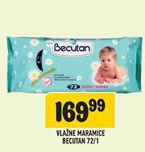 Vlažne maramice Becutan 72/1