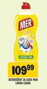 Deterdžent za suđe Mer Limun 450ml