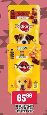 Pedigree Govedina/Junior Piletina