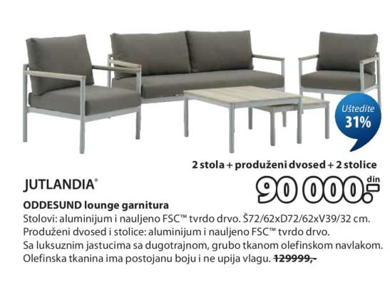 JUTLANDIA ODDESUND lounge garnitura