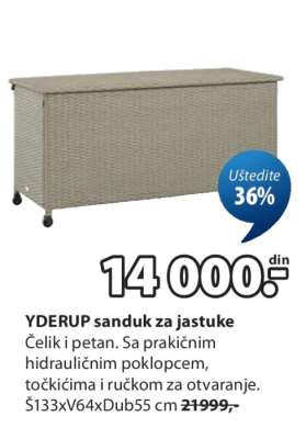 YDERUP SANDUK ZA JASTUKE