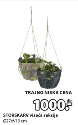 STORSKARV viseća saksija