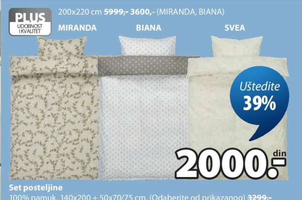 SET POSTELJINE