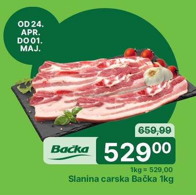 Slanina carska Bačka 1kg